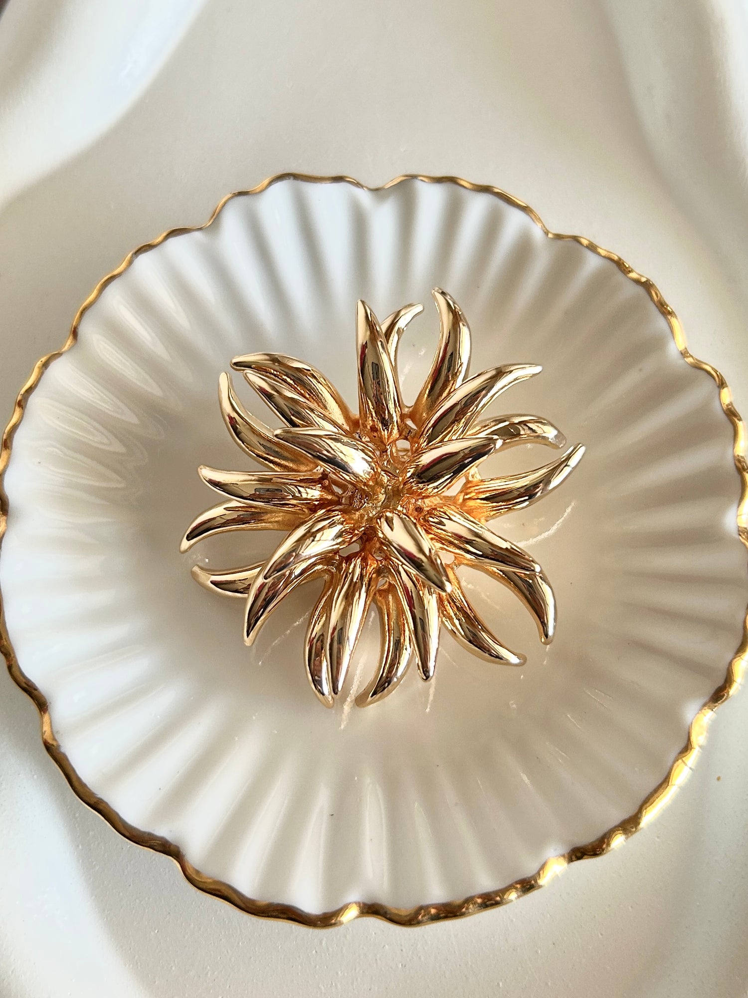Pine Crest Flower Statement Brooch