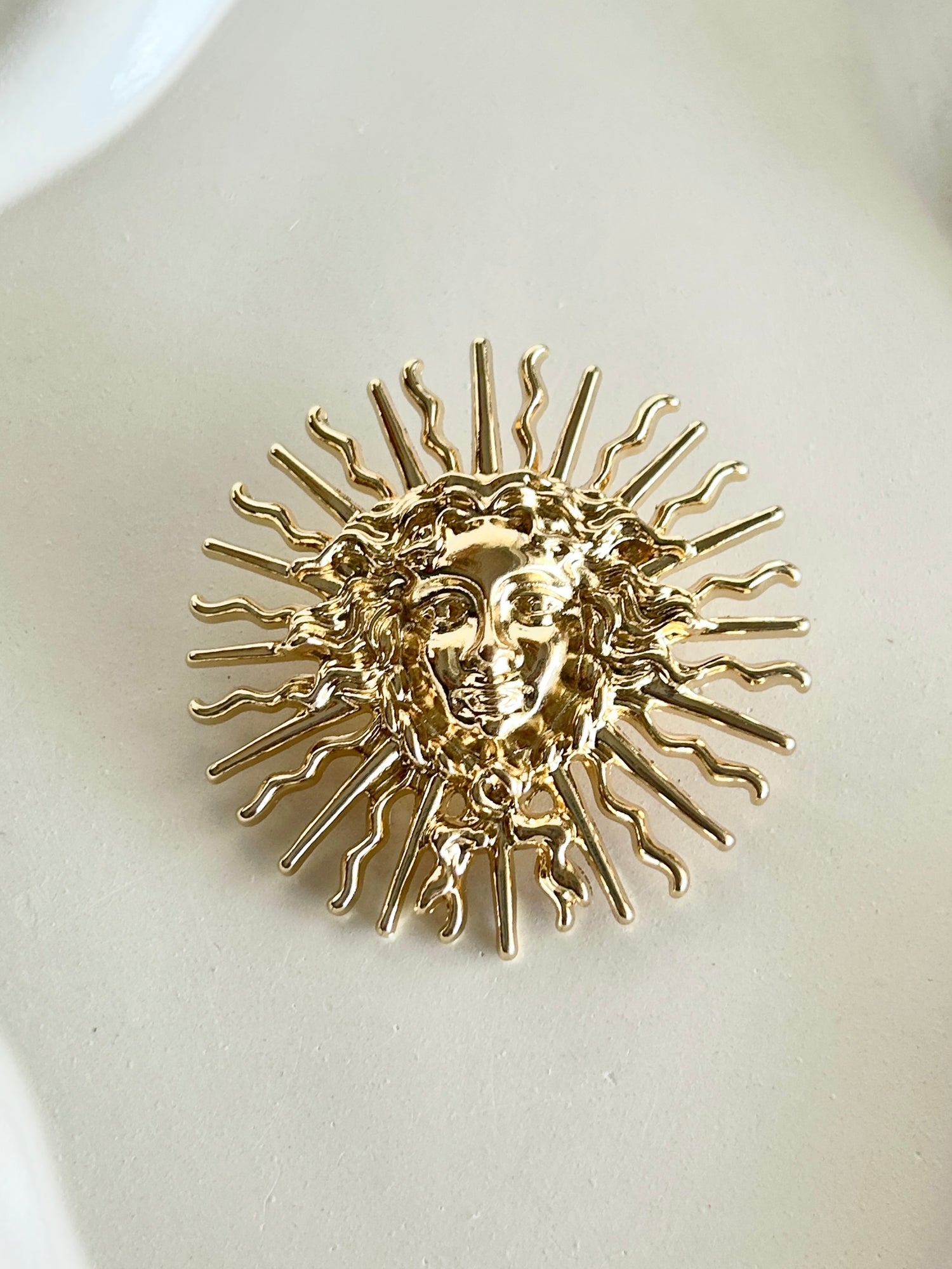 Sun Charm Horoscope Statement Brooch