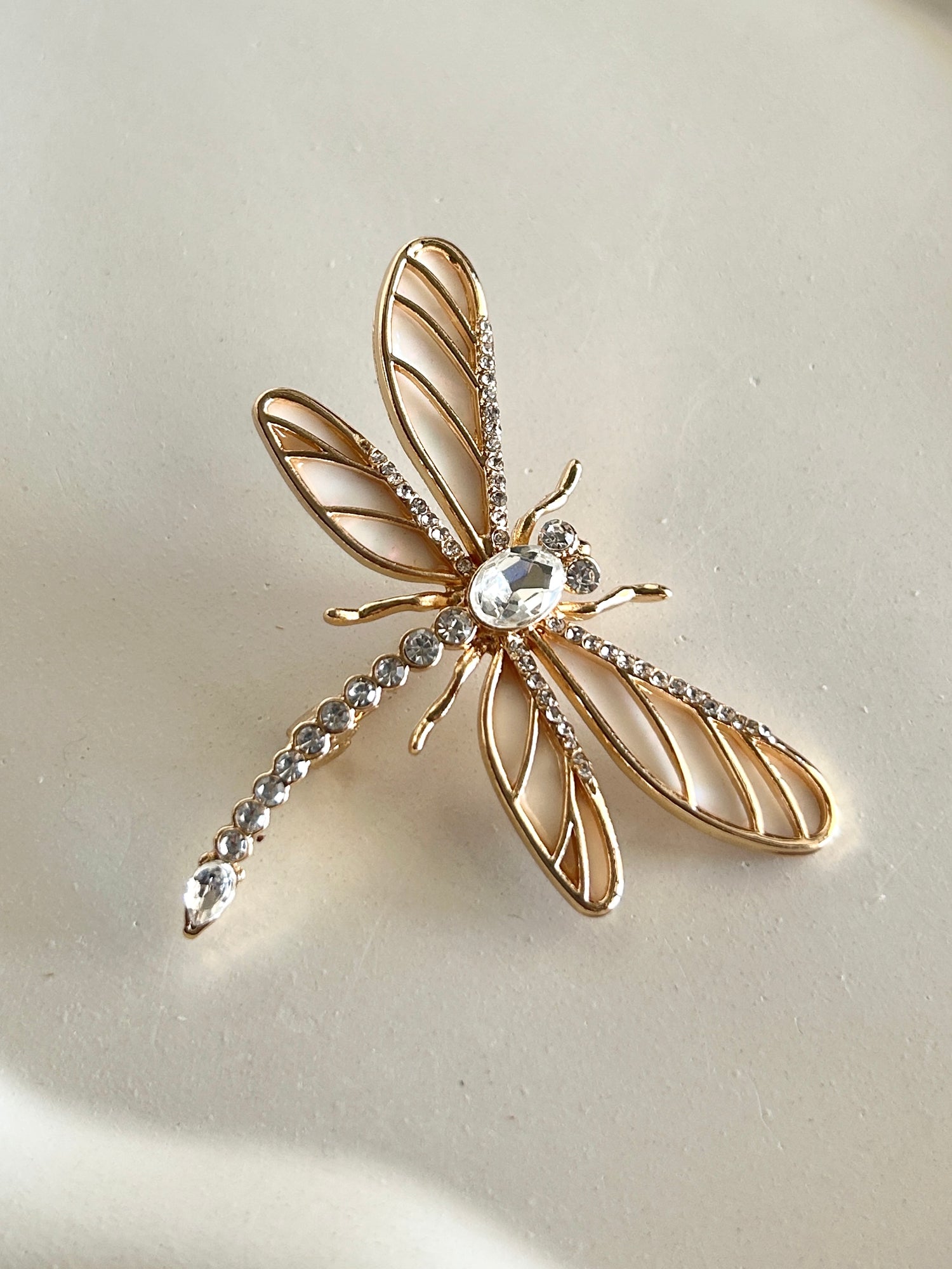 Honeybee Mother of Pearl Studded Brooch