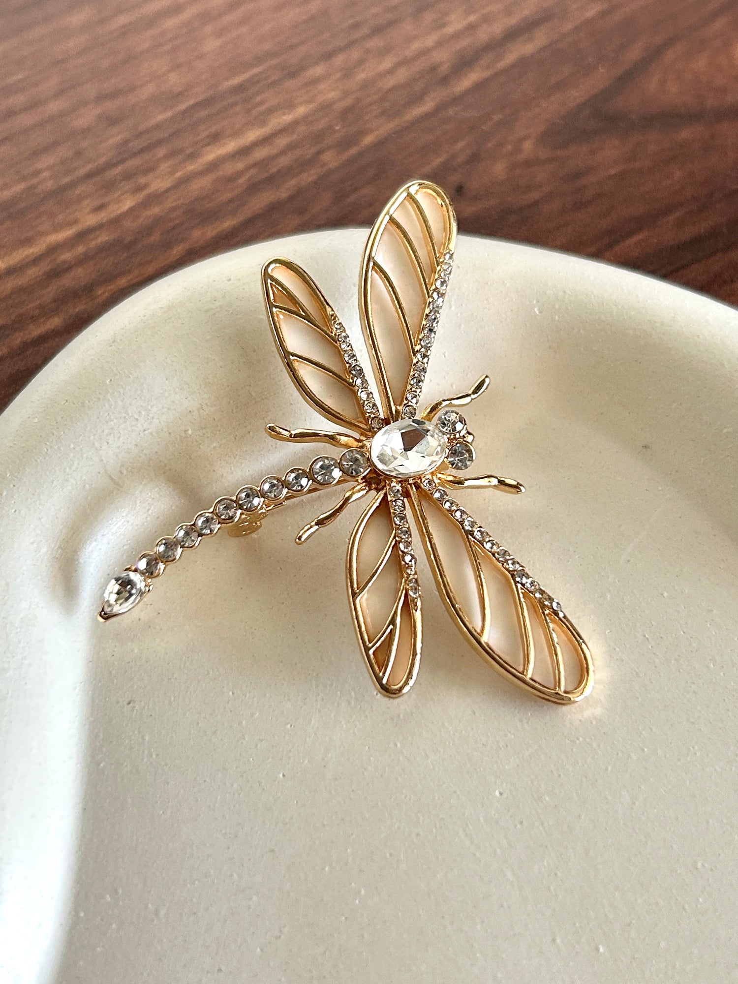 Honeybee Mother of Pearl Studded Brooch