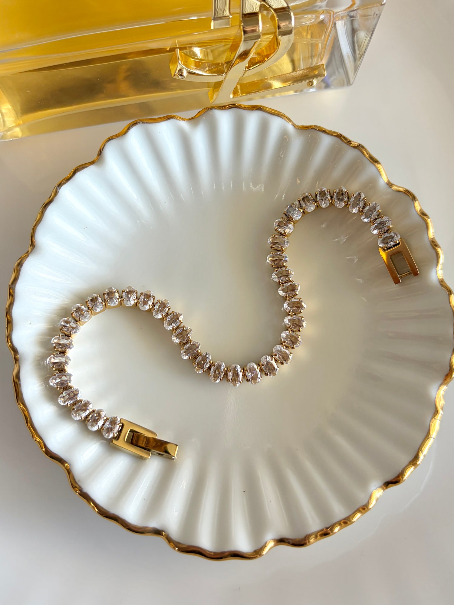Stella Oval Diamond Tennis Bracelet