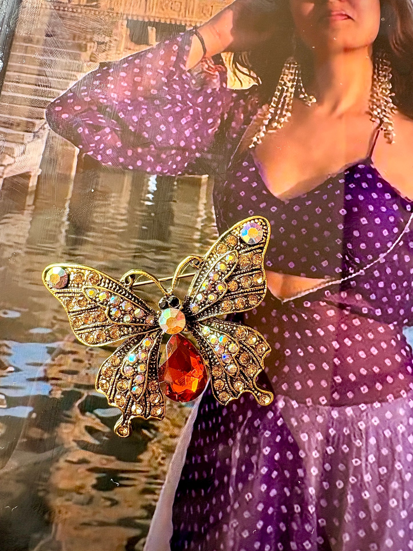 Butterfly Dia Brooch