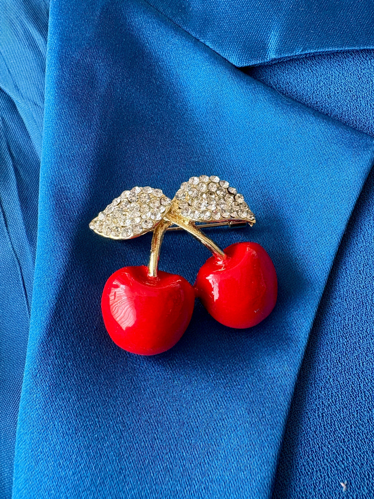 Cherry Red Brooch