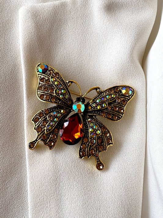 Butterfly Dia Brooch