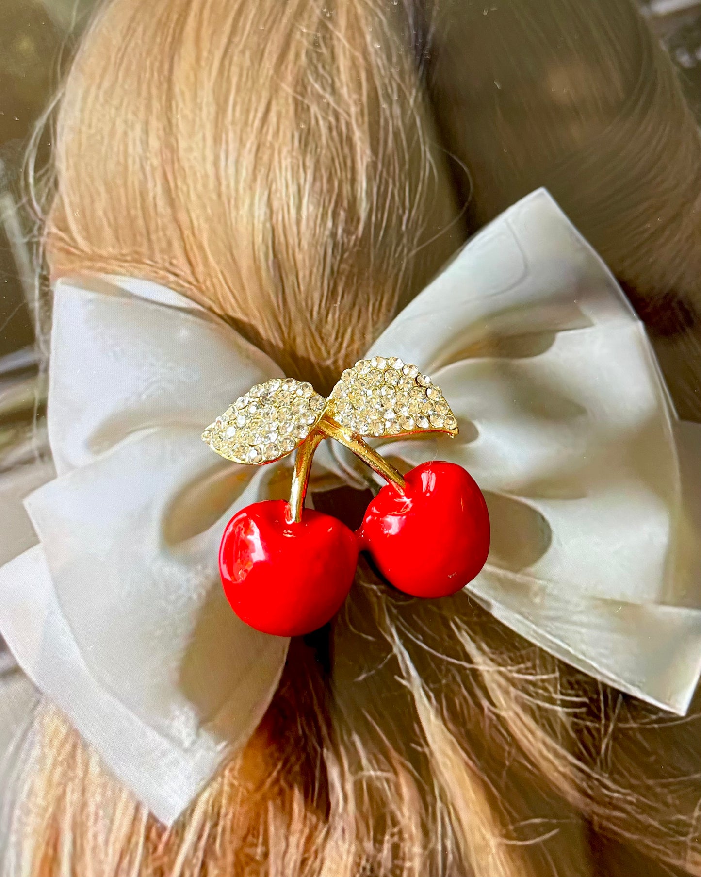 Cherry Red Brooch