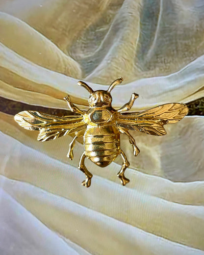 Bold Honeybee Chunky Brooch