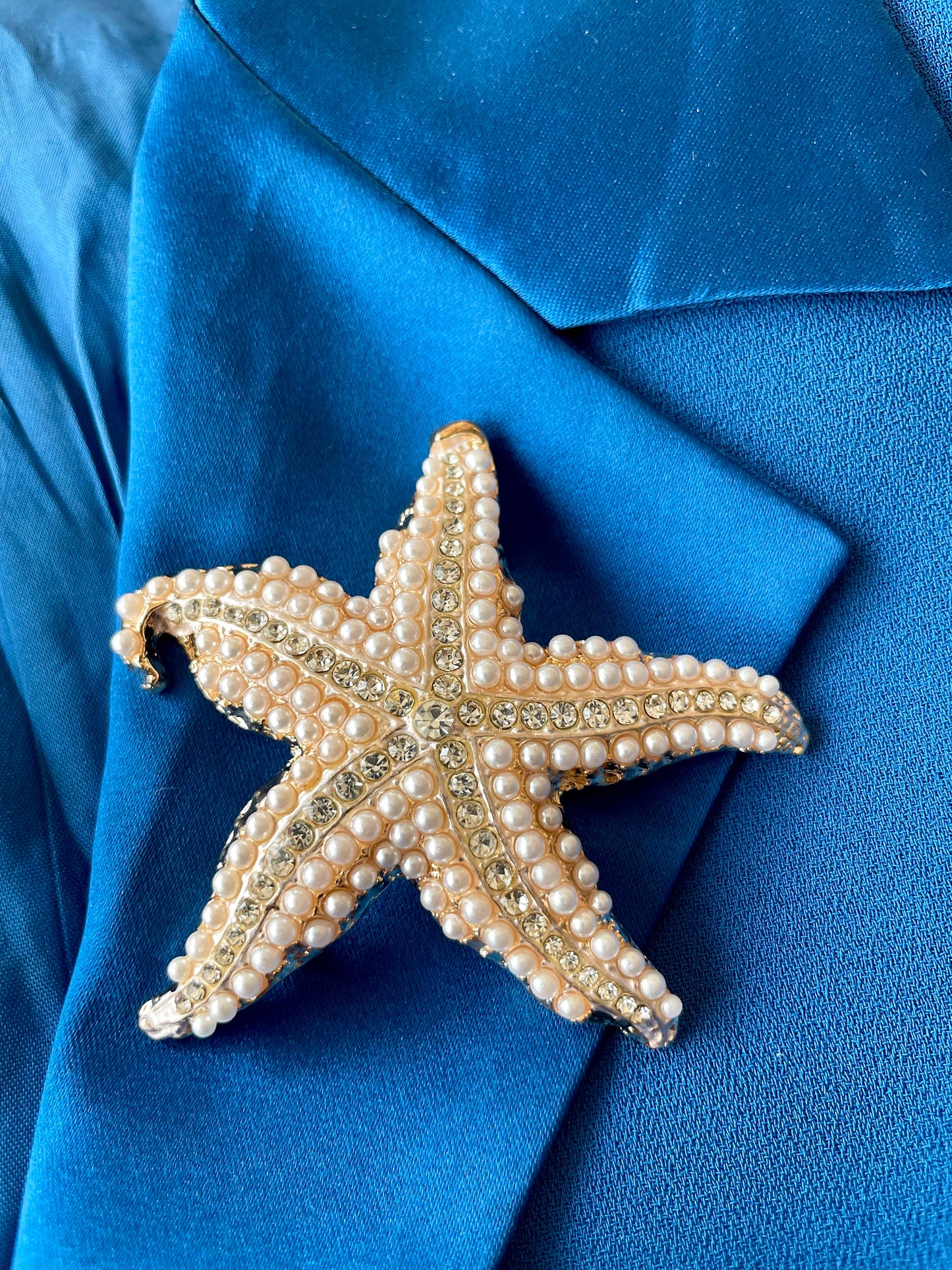 Pearl Starfish Studded Brooch