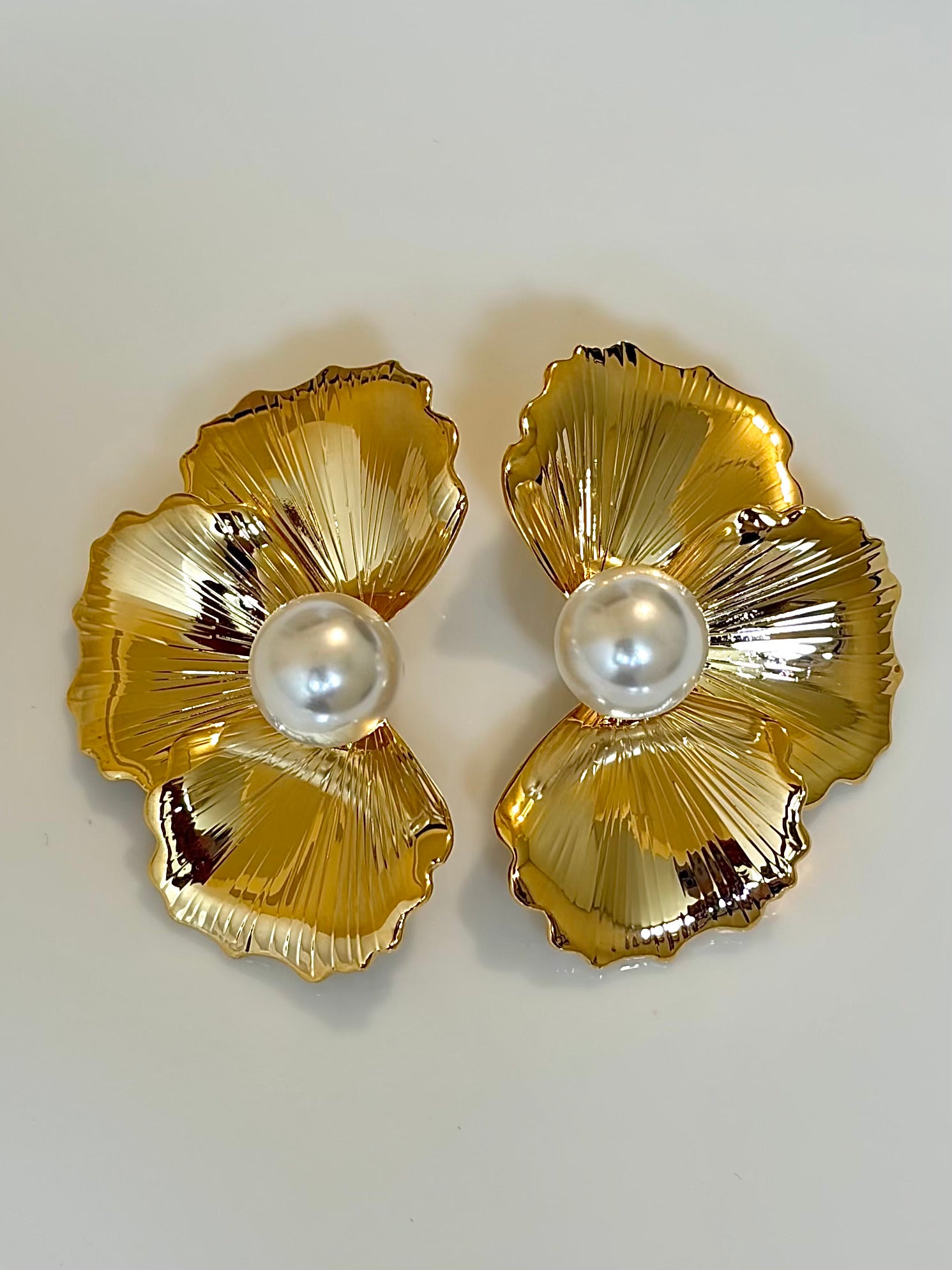 Large Petal Floral Studs