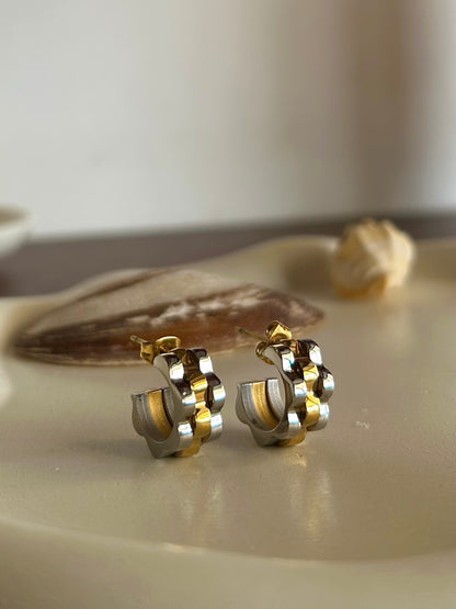 Fury Mini Hoops - Waterproof, 18k Gold Plated