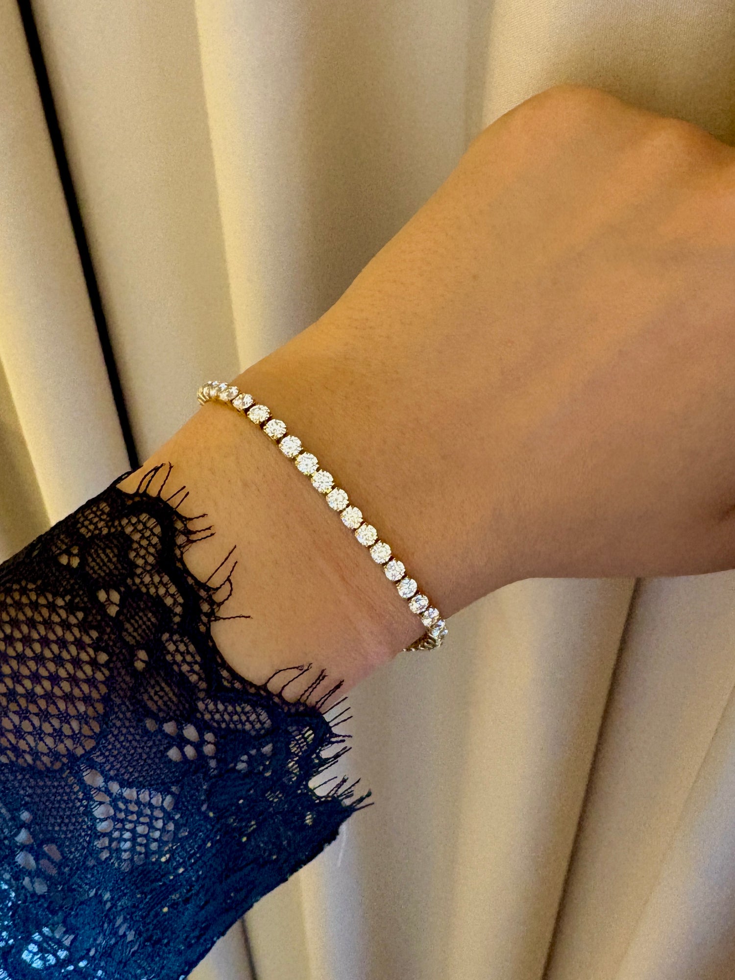 Peno diamond tennis Bracelet - Waterproof, 18k Gold Plated (Preorder)