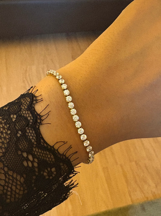 Peno diamond tennis Bracelet - Waterproof, 18k Gold Plated