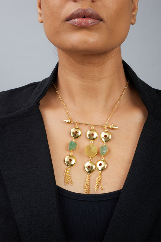 June Necklace - 18k Gold Plated, Anti Tarnish