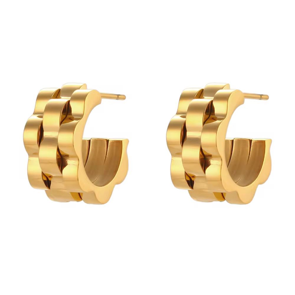 Fury Mini Hoops - Waterproof, 18k Gold Plated
