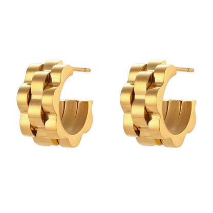 Fury Mini Hoops - Waterproof, 18k Gold Plated
