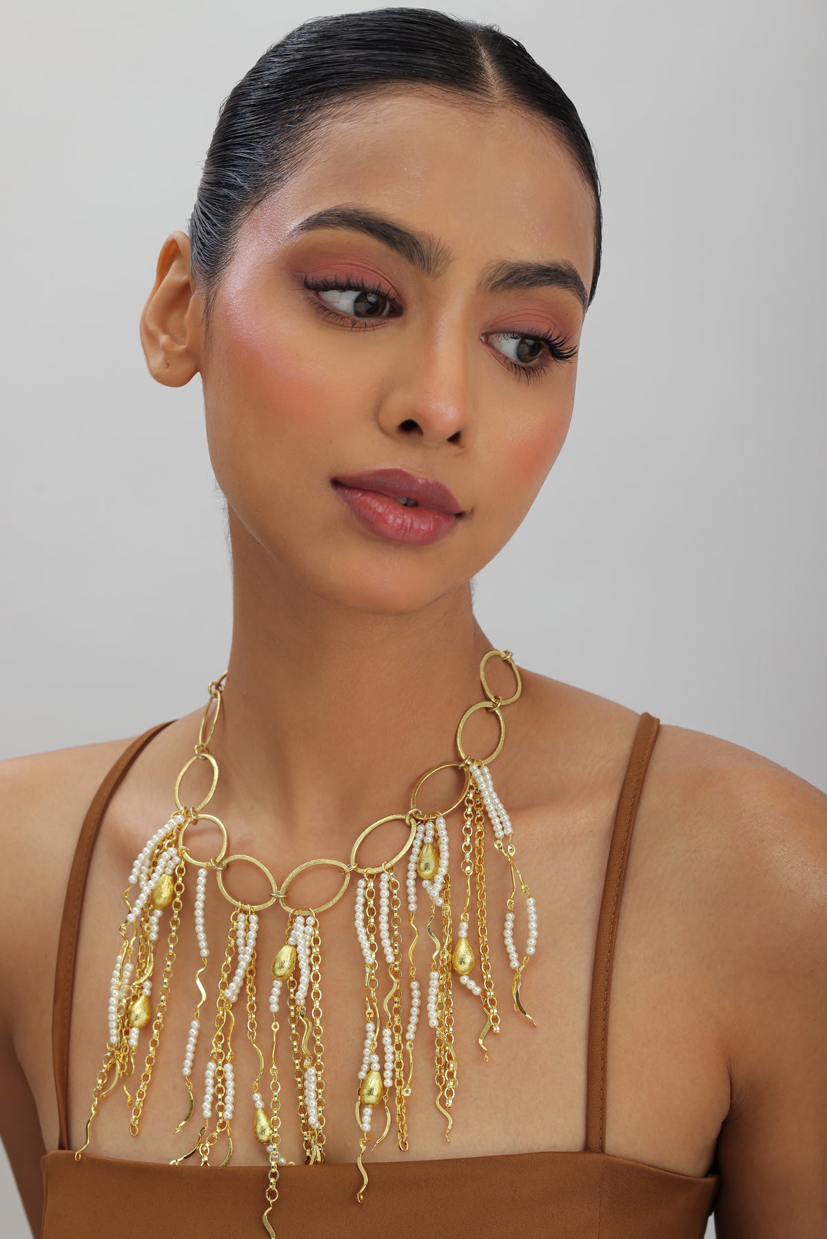 Begum Pearl Beaded Statement Necklace