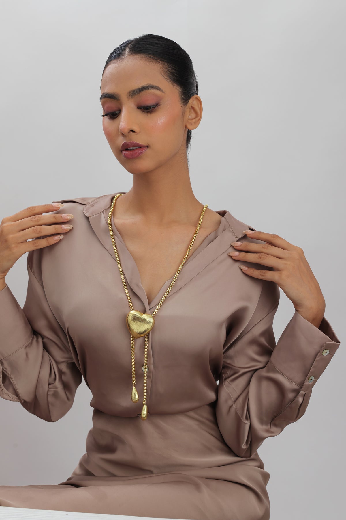 Medley Chunky Rope Chain Long Necklace
