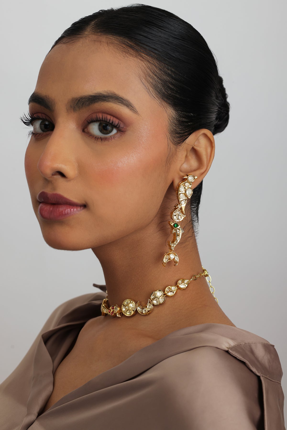 Seren Multi Charm Polki Kundan Earrings
