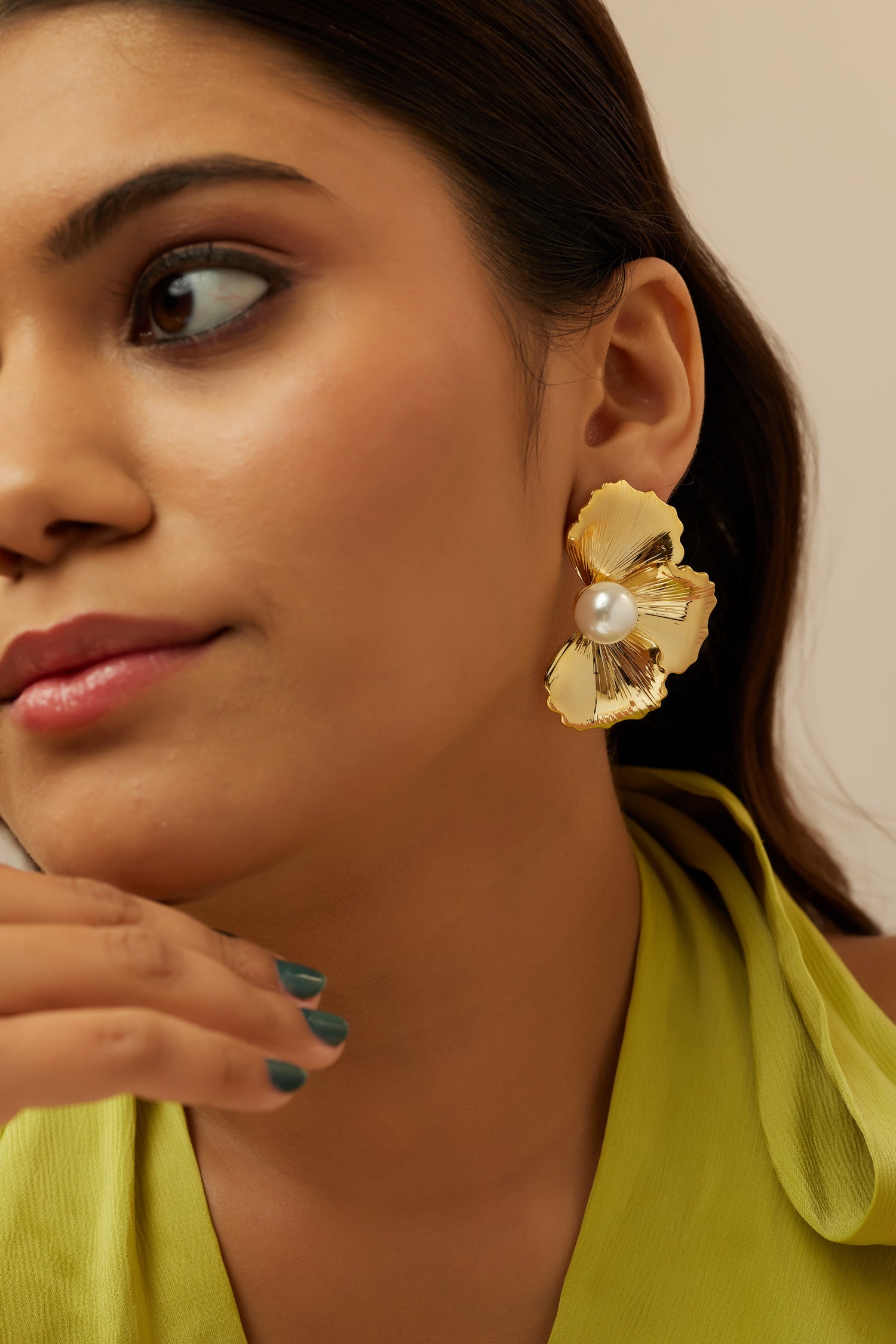 Large Petal Floral Studs