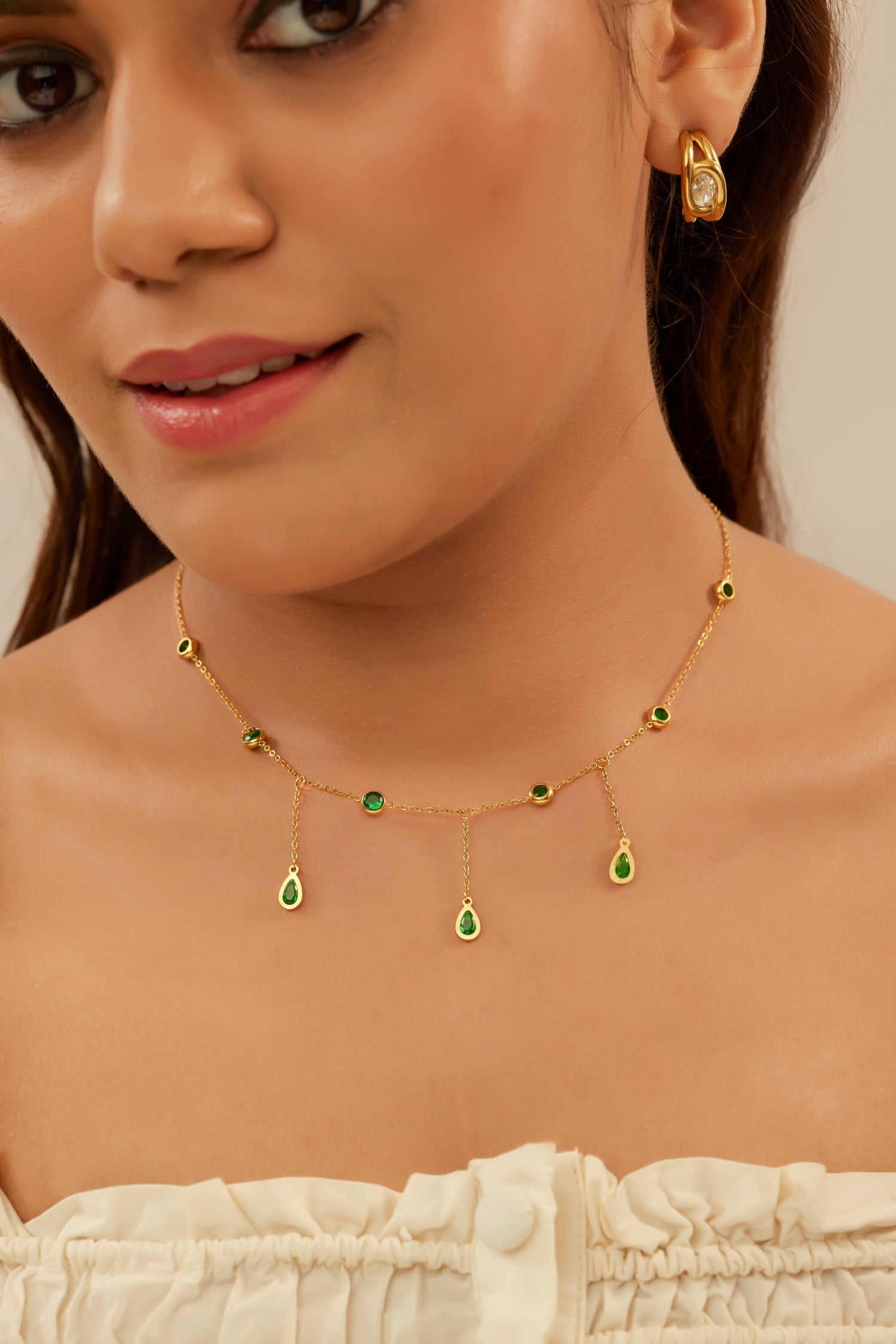 Riha Necklace - Waterproof, 18k Gold Plated
