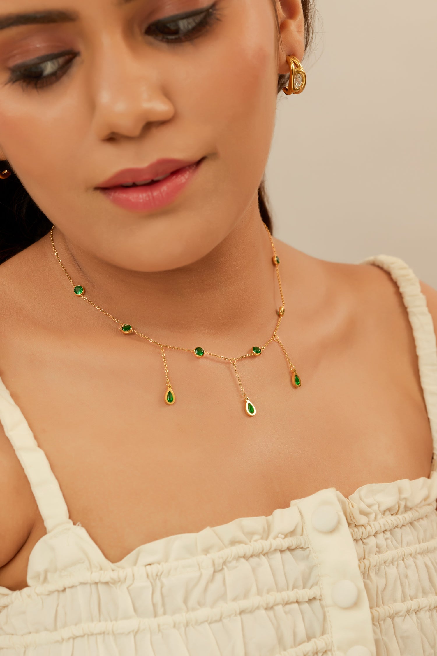 Riha Necklace - Waterproof, 18k Gold Plated