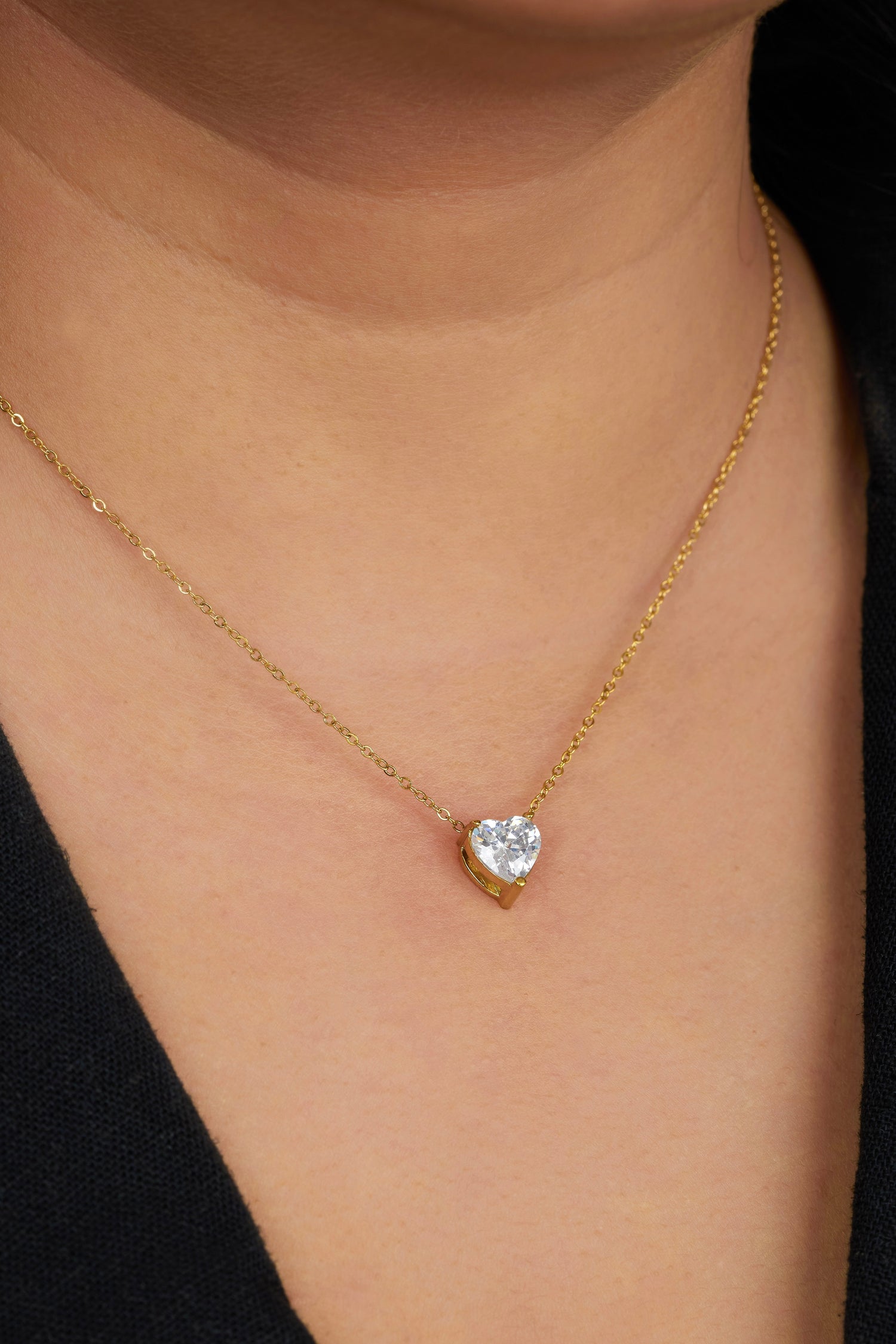 Feta Necklace - Waterproof, 18k Gold Plated