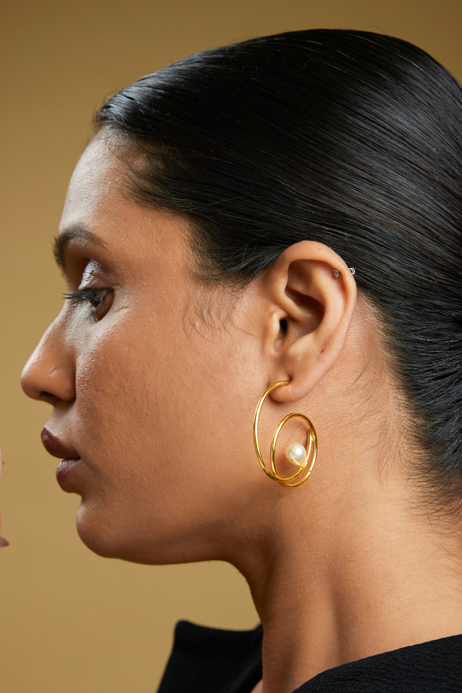 Hailey Hoops - 18k Gold Plated, Anti Tarnish