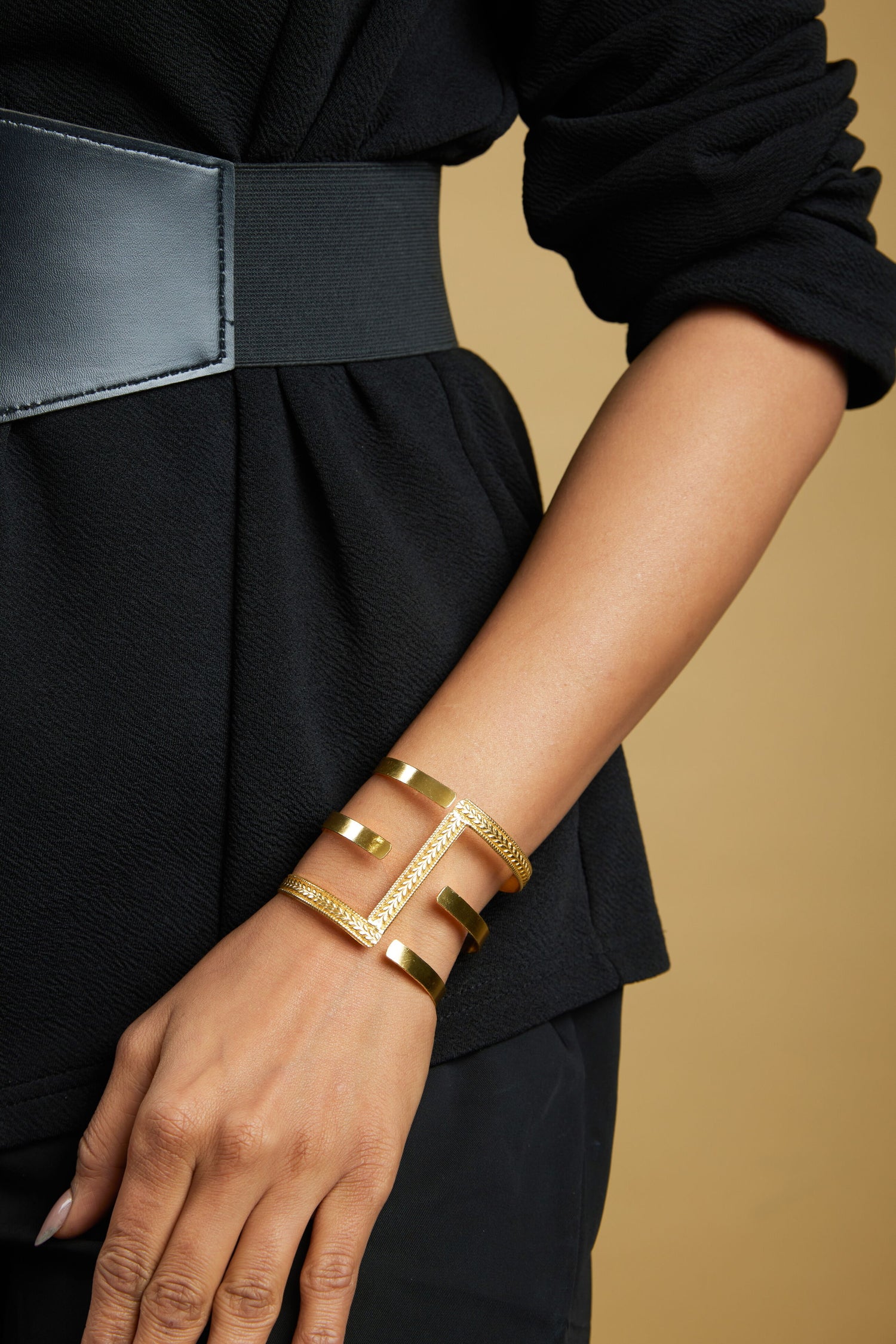Malie 18K Gold Plated Cuff Bracelet