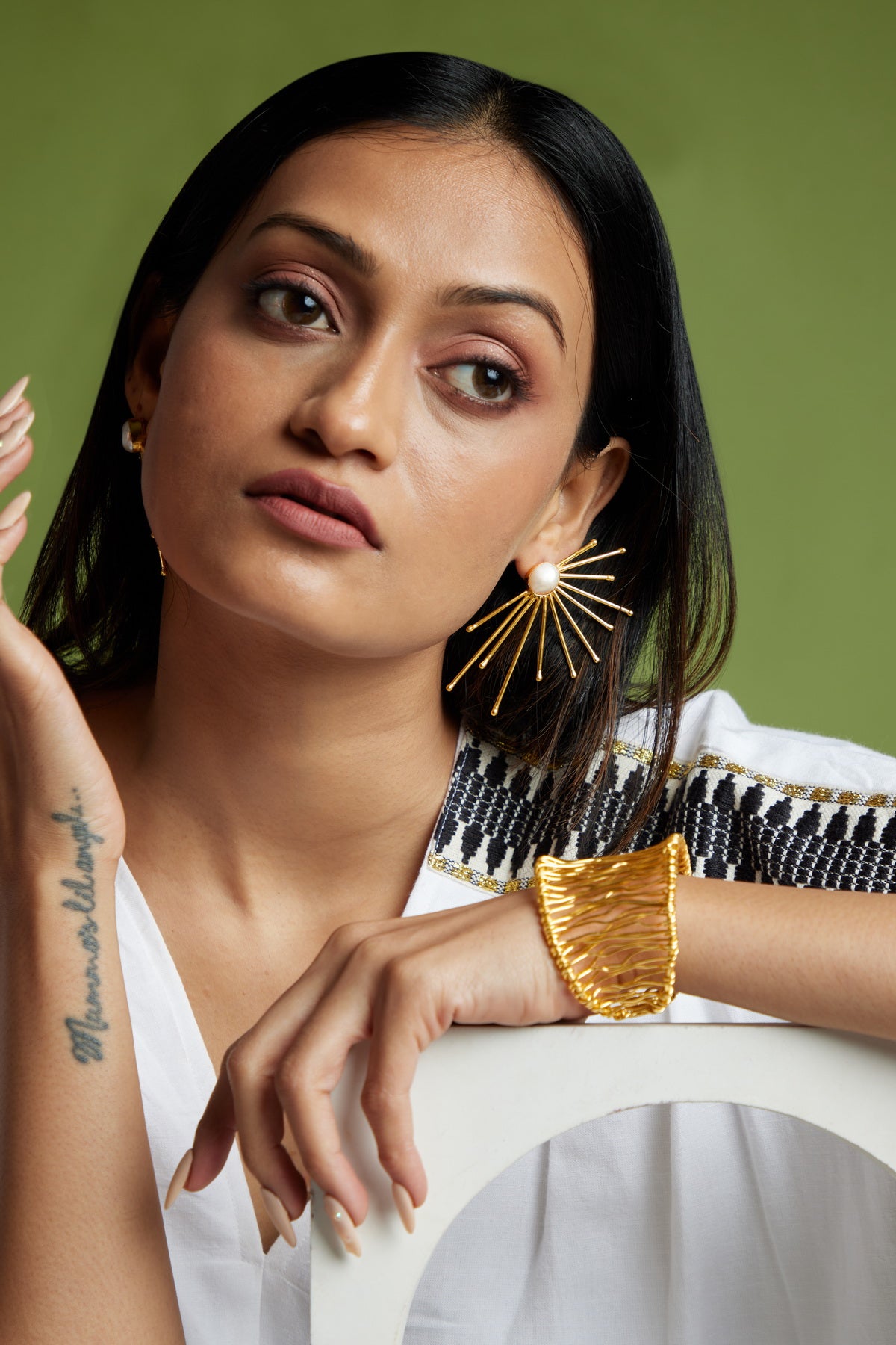 Rays Earrings - 18k Gold Plated, Anti Tarnish