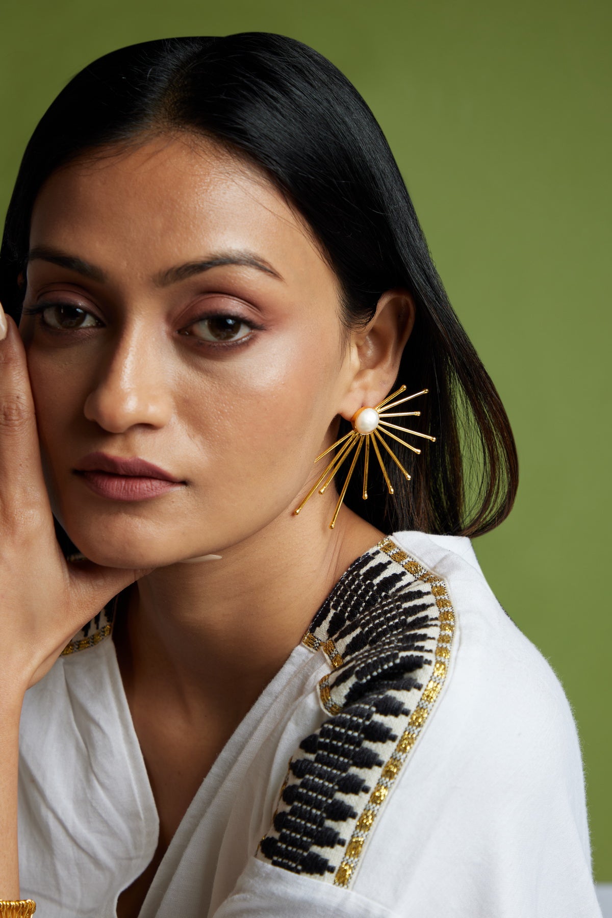 Rays Earrings - 18k Gold Plated, Anti Tarnish