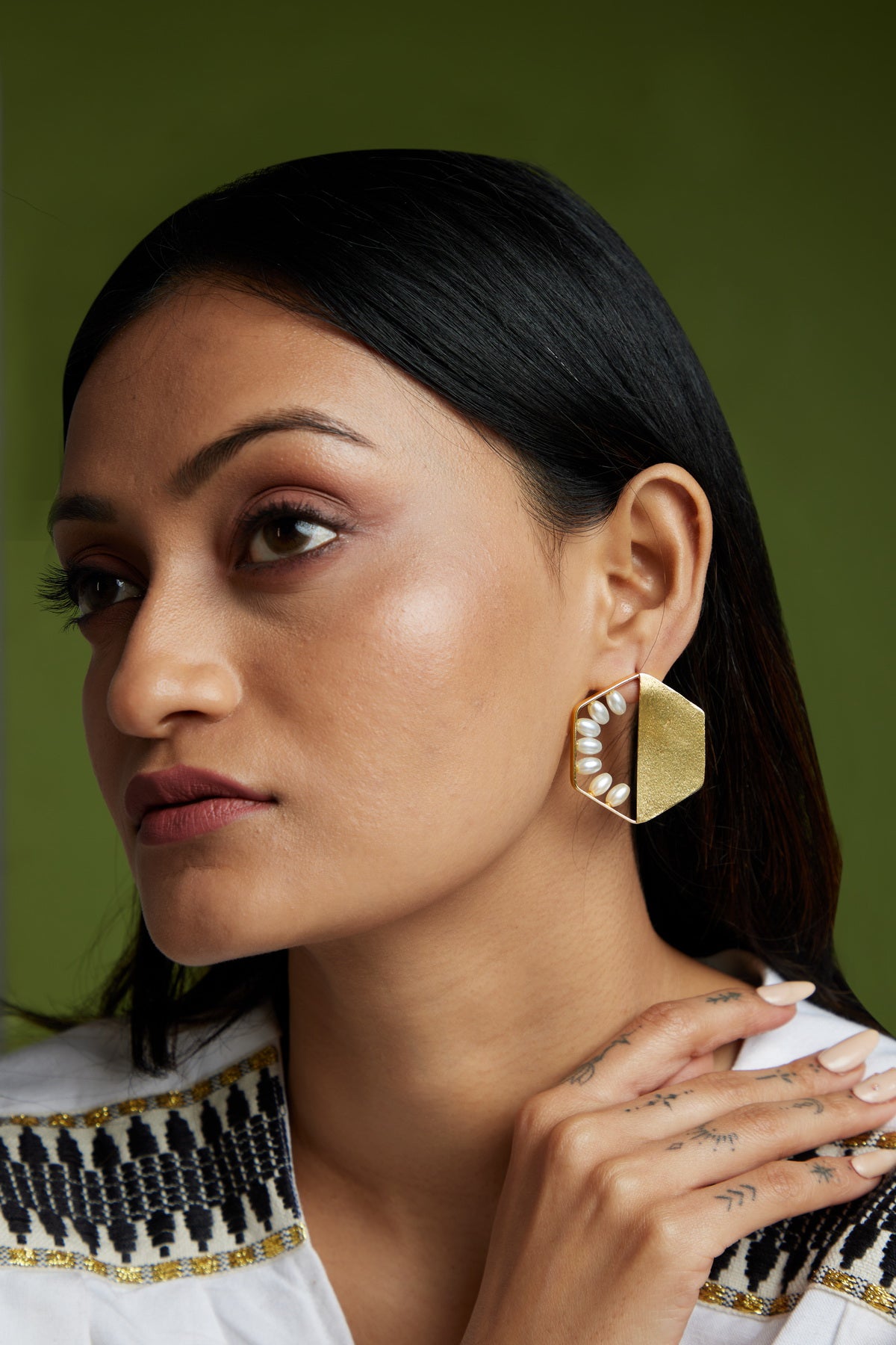 Lunar Earrings - 18k Gold Plated, Anti Tarnish