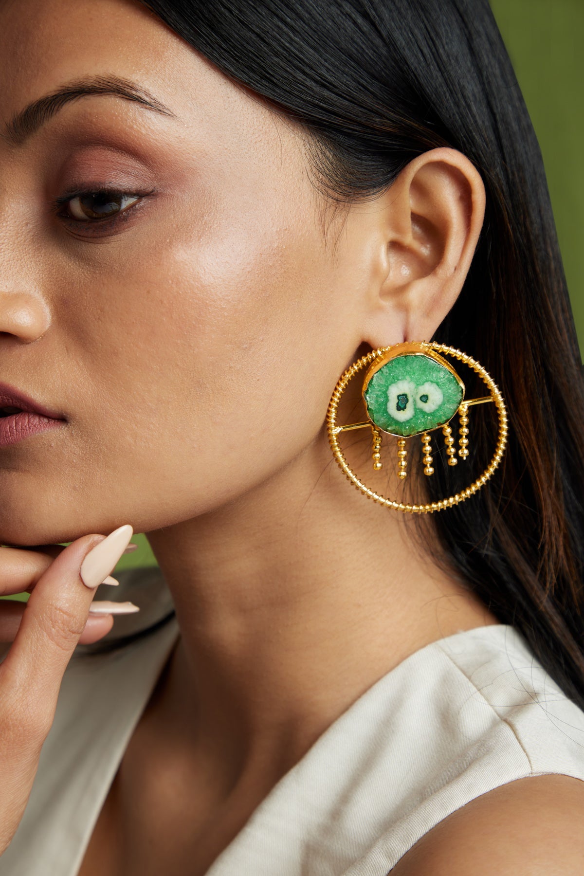 Zoya Earrings - 18k Gold Plated, Anti Tarnish