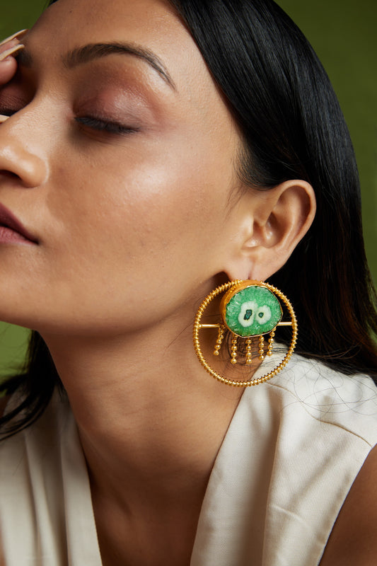 Zoya Earrings - 18k Gold Plated, Anti Tarnish