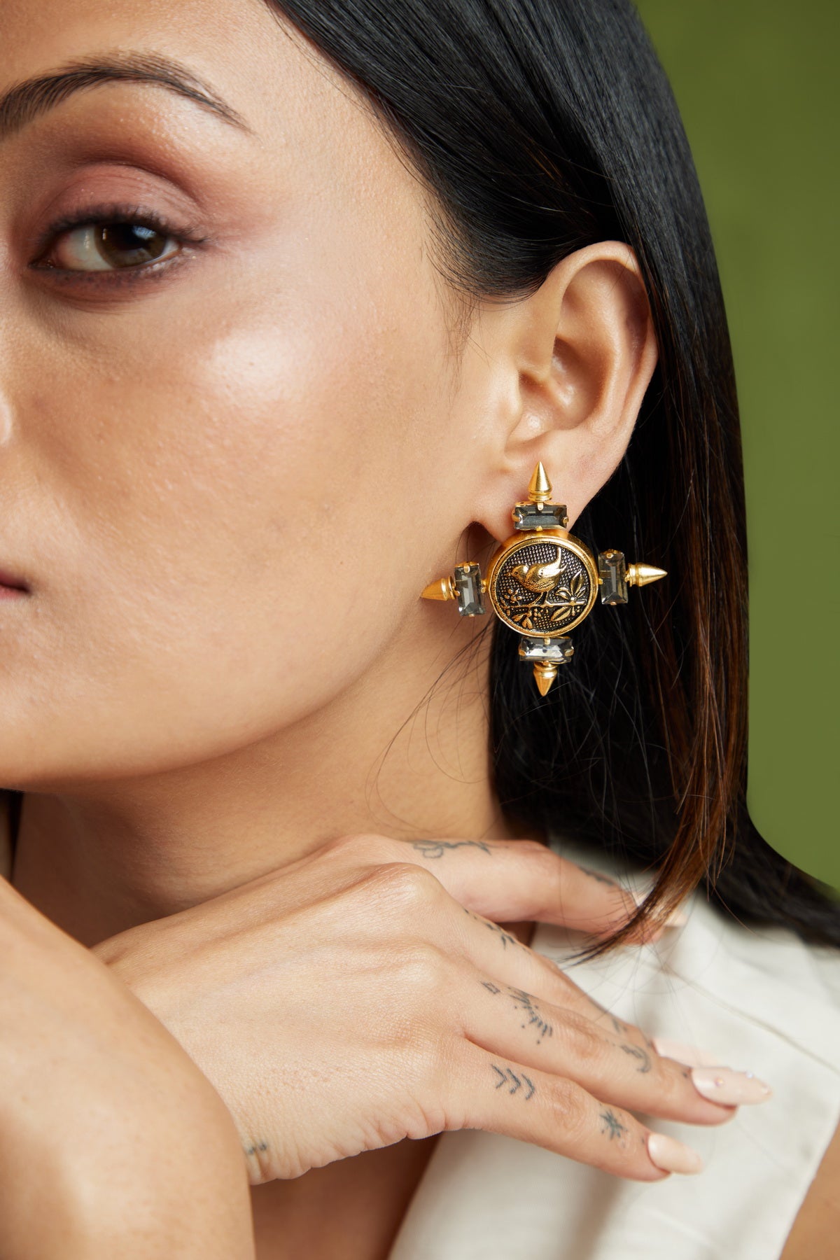 Sparrow Studs - 18k Gold Plated, Anti Tarnish