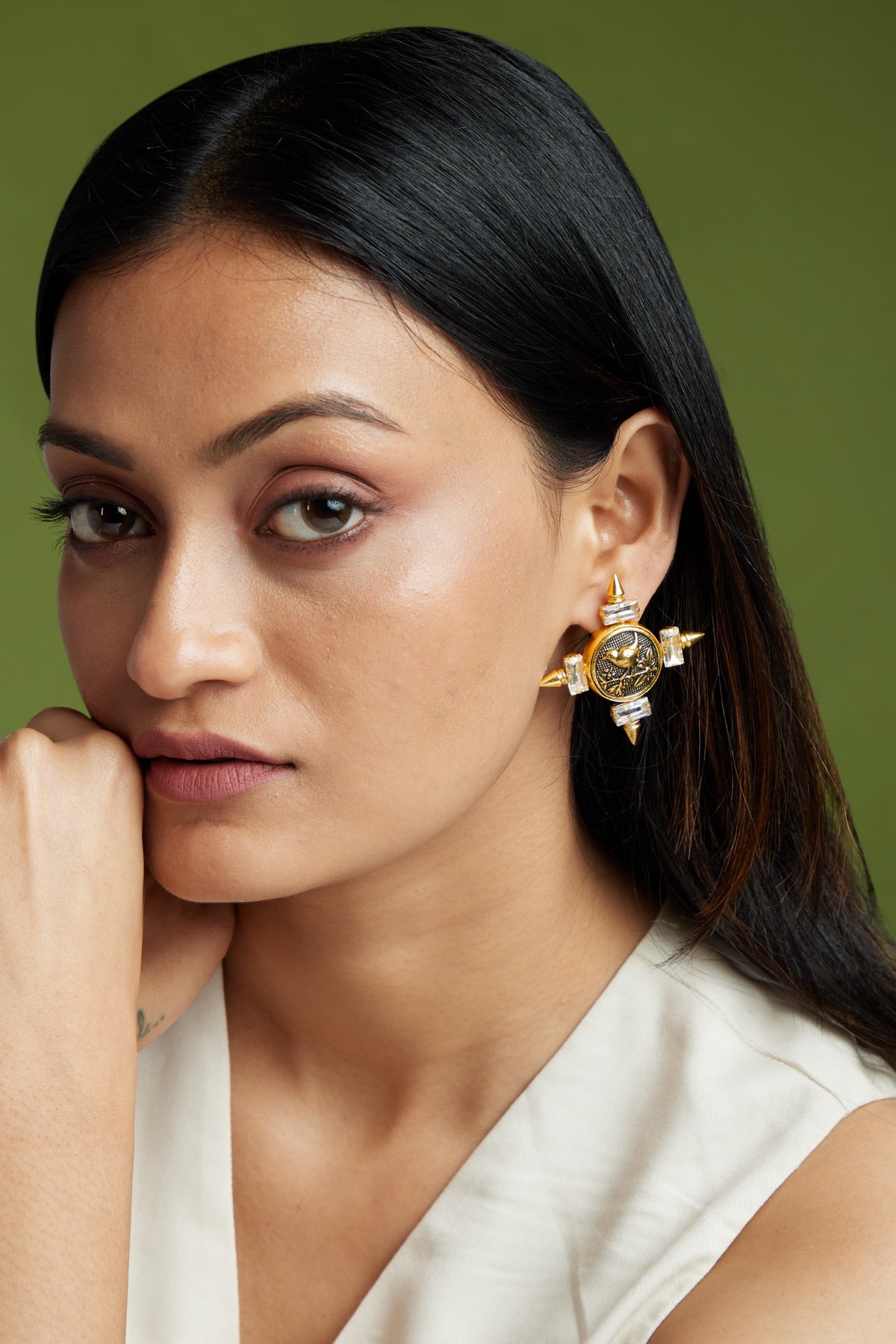 Sparrow Studs - 18k Gold Plated, Anti Tarnish