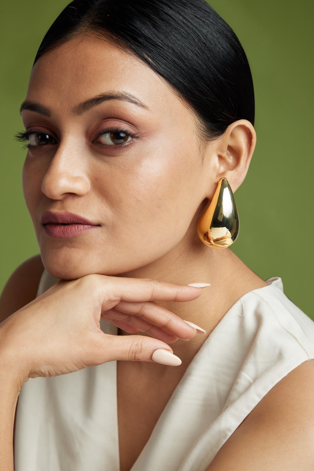 Tear Studs - 18k Gold Plated, Anti Tarnish