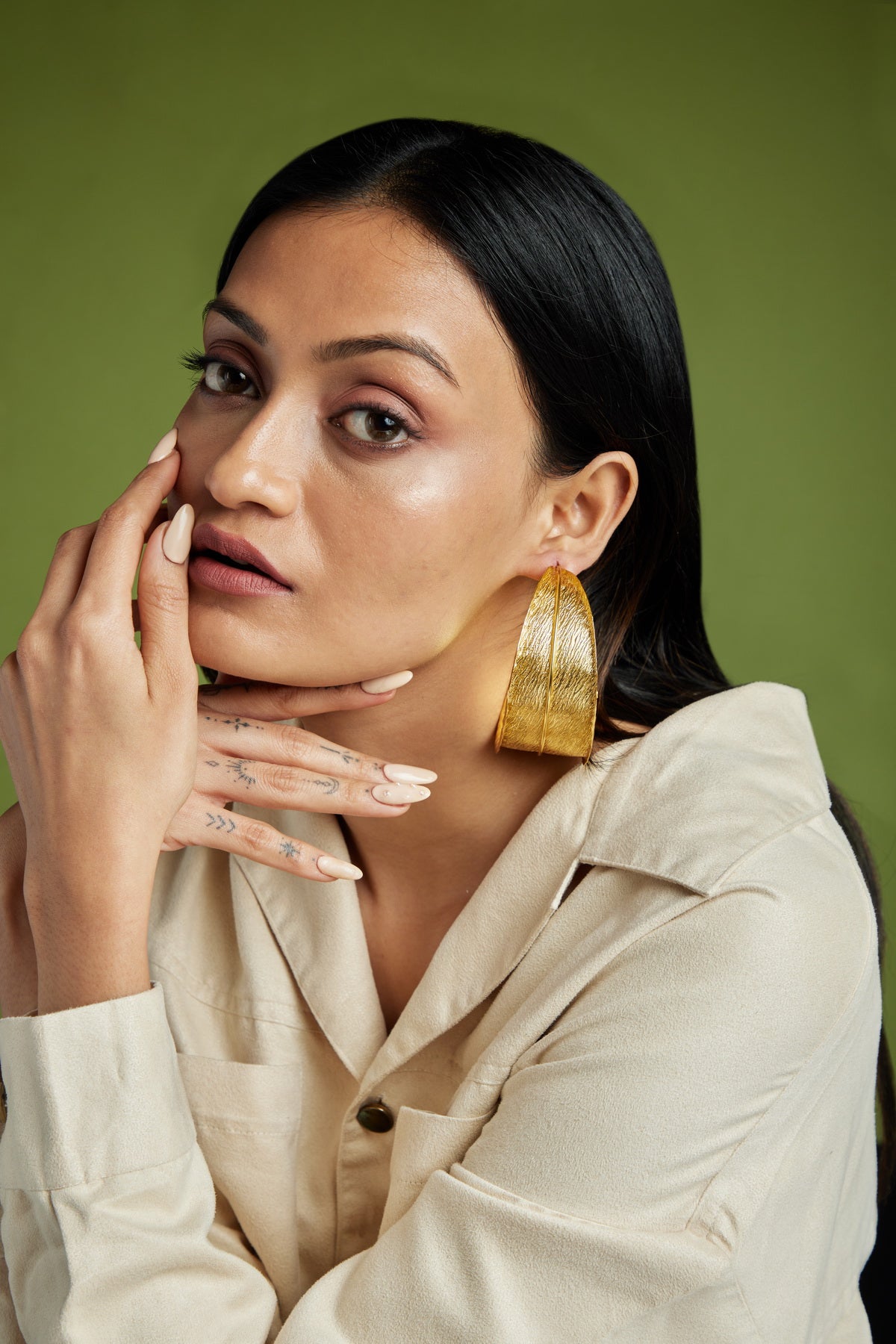 Solitude Earrings - 18k Gold Plated, Anti Tarnish