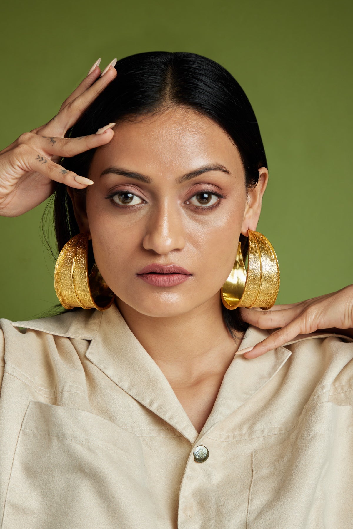 Solitude Earrings - 18k Gold Plated, Anti Tarnish