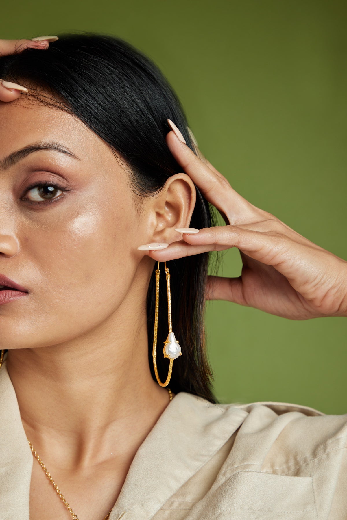 Monar Hoops - 18k Gold Plated, Anti Tarnish