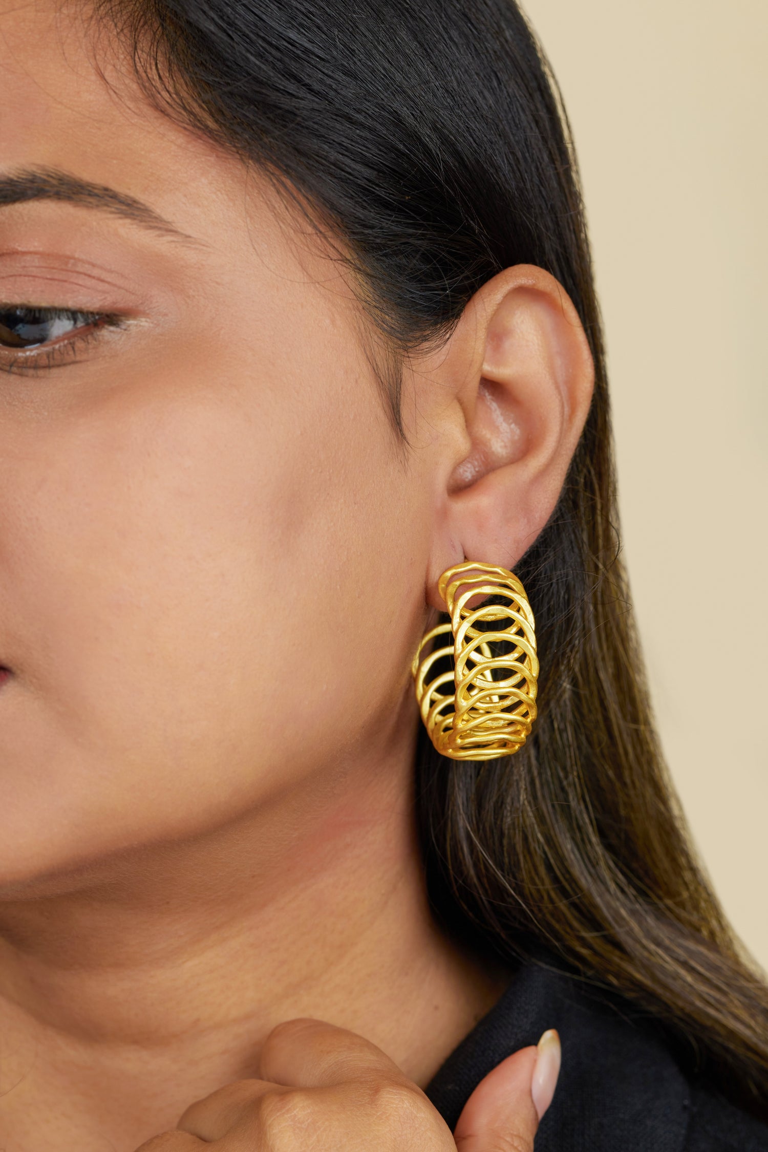Deep Earrings - 18k Gold Plated, Anti Tarnish