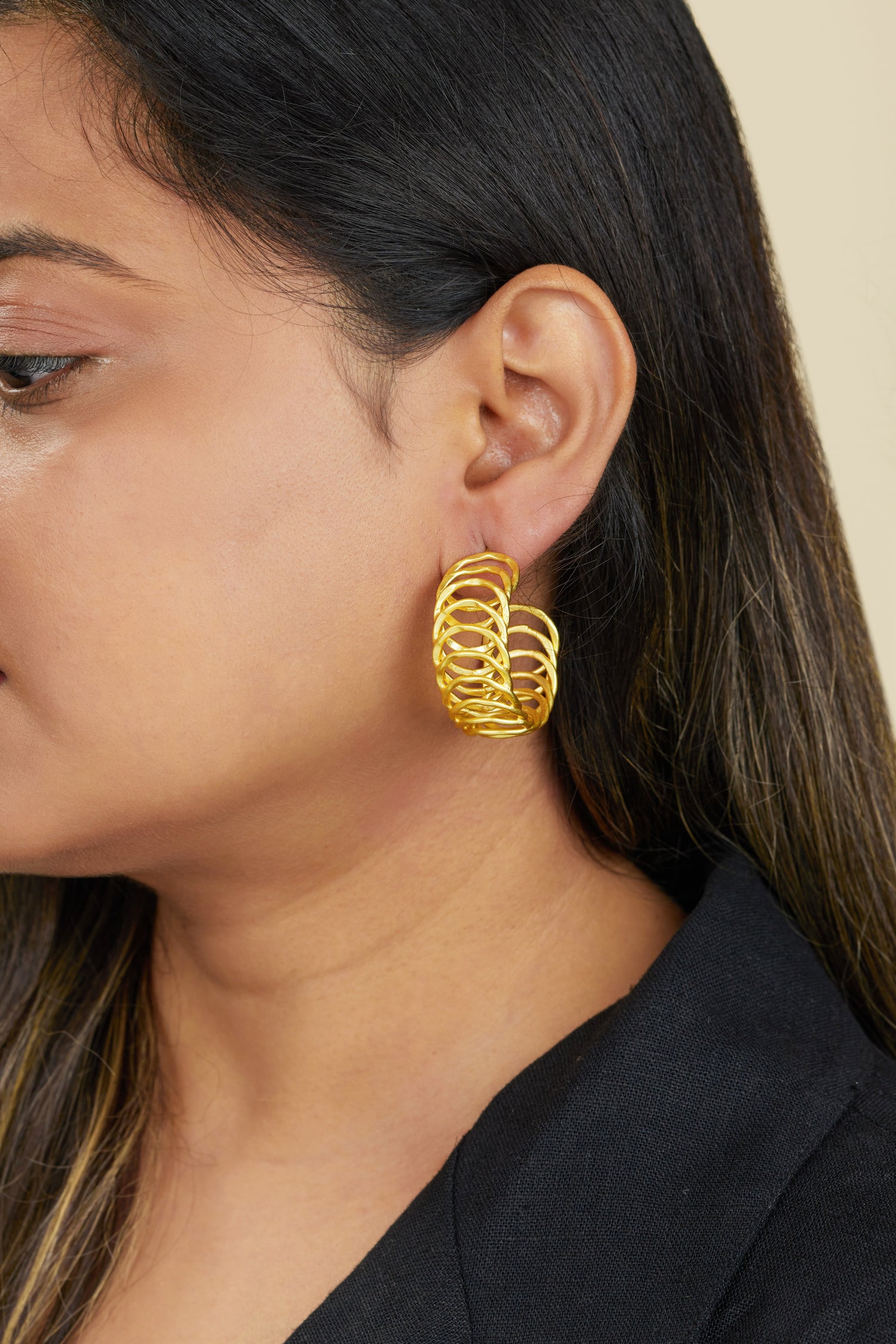 Deep Earrings - 18k Gold Plated, Anti Tarnish