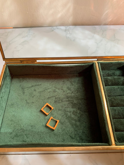 Day Squa Hoops - Waterproof, 18k Gold Plated